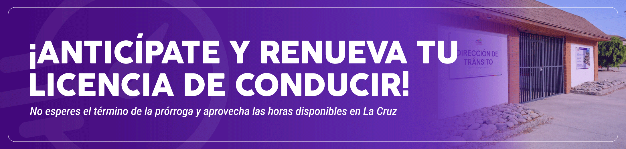 ¡Renueva tu licencia de conducir en La Cruz!