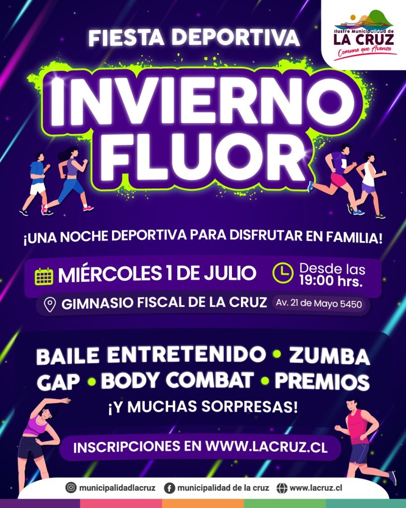Te invitamos a participar de una entretenida fiesta deportiva deportiva y recreativa pensada para disfrutar en familia durante estas vacaciones de invierno.